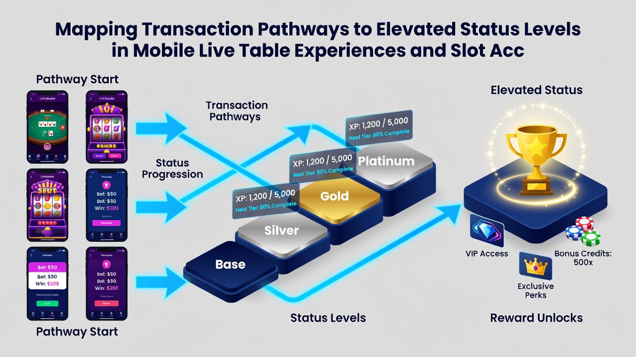 Diagramm zur Akkumulator-Entwicklung und Statuslevel-Entwicklung in mobilen Casino-Umgebungen