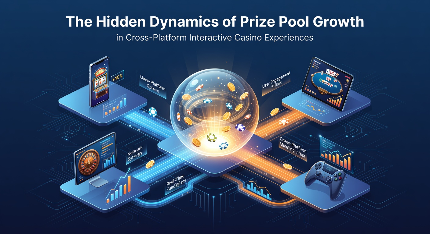 Visualisierung von Preispool-Wachstum in vernetzten Casino-Plattformen mit mobilen und Desktop-Elementen